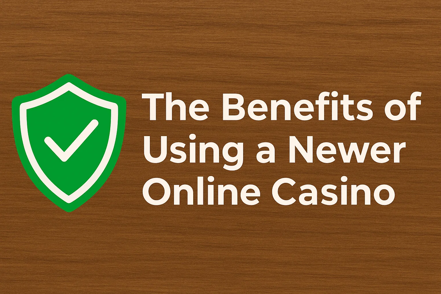 The Benefits of Using a Newer Online Casino