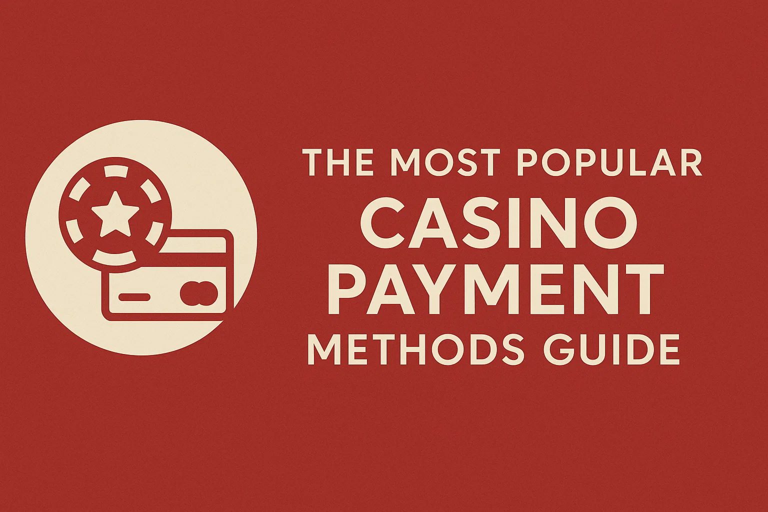 The Most Popular Casino Payment Methods Guide